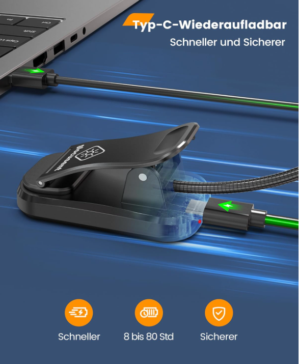 Glocusent Leselampe – Präzises Licht, maximale Flexibilität