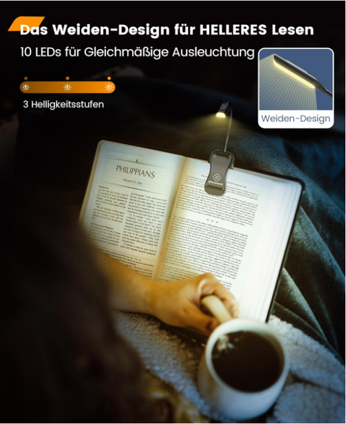 Glocusent Leselampe – Präzises Licht, maximale Flexibilität